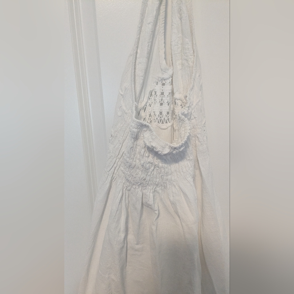 White Halter Maxi Dress - Picture 4 of 4